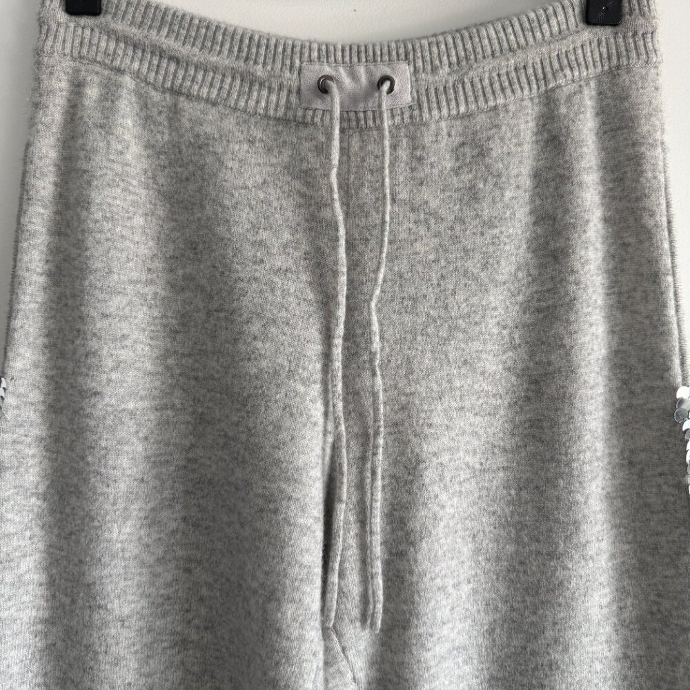 Qi Cashmere Women's Pants-Joggers Sequim sides in Gray, Size S - Picture 6 of 16